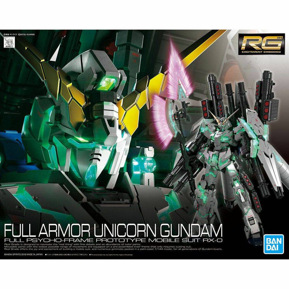Mobile Suit Gundam Unicorn RG Full Armor Unicorn Gundam 1/144 Scale Model Kit 
