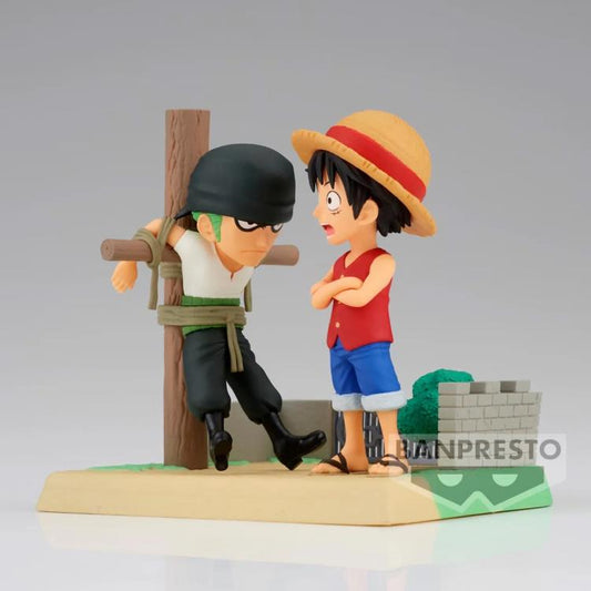 One Piece World Collectable Figure Log Stories Monkey D. Luffy and Roronoa Zoro *Pre-Order* 