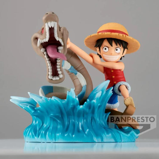 One Piece World Collectable Figure Log Stories Monkey D. Luffy vs Local Sea Monster *Pre-Order* 
