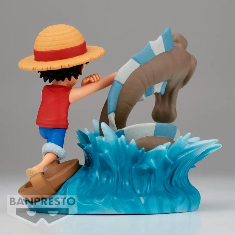 One Piece World Collectable Figure Log Stories Monkey D. Luffy vs Local Sea Monster *Pre-Order* 